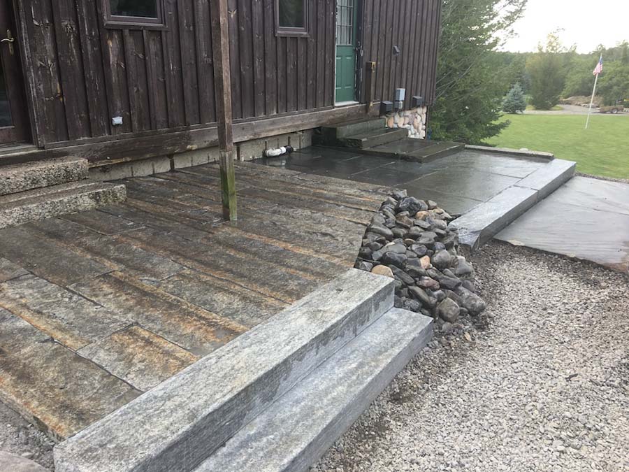 Reclaimed granite Curbing